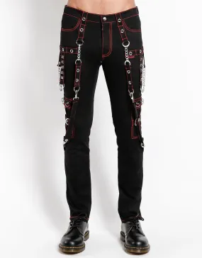 Tripp NYC No Excuse Pants Blk/Red Stitch