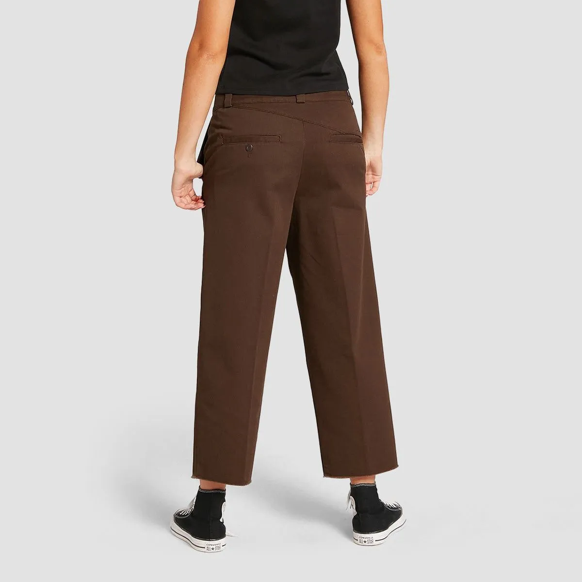 Volcom Whawhat W.E.I.R.D.S.H.I.F.T. Chino Pants Dark Brown - Womens