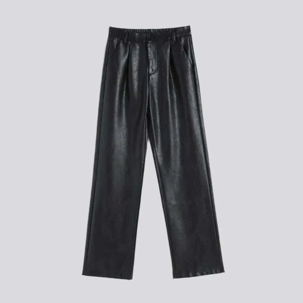 Wax wide-leg women's jeans pants