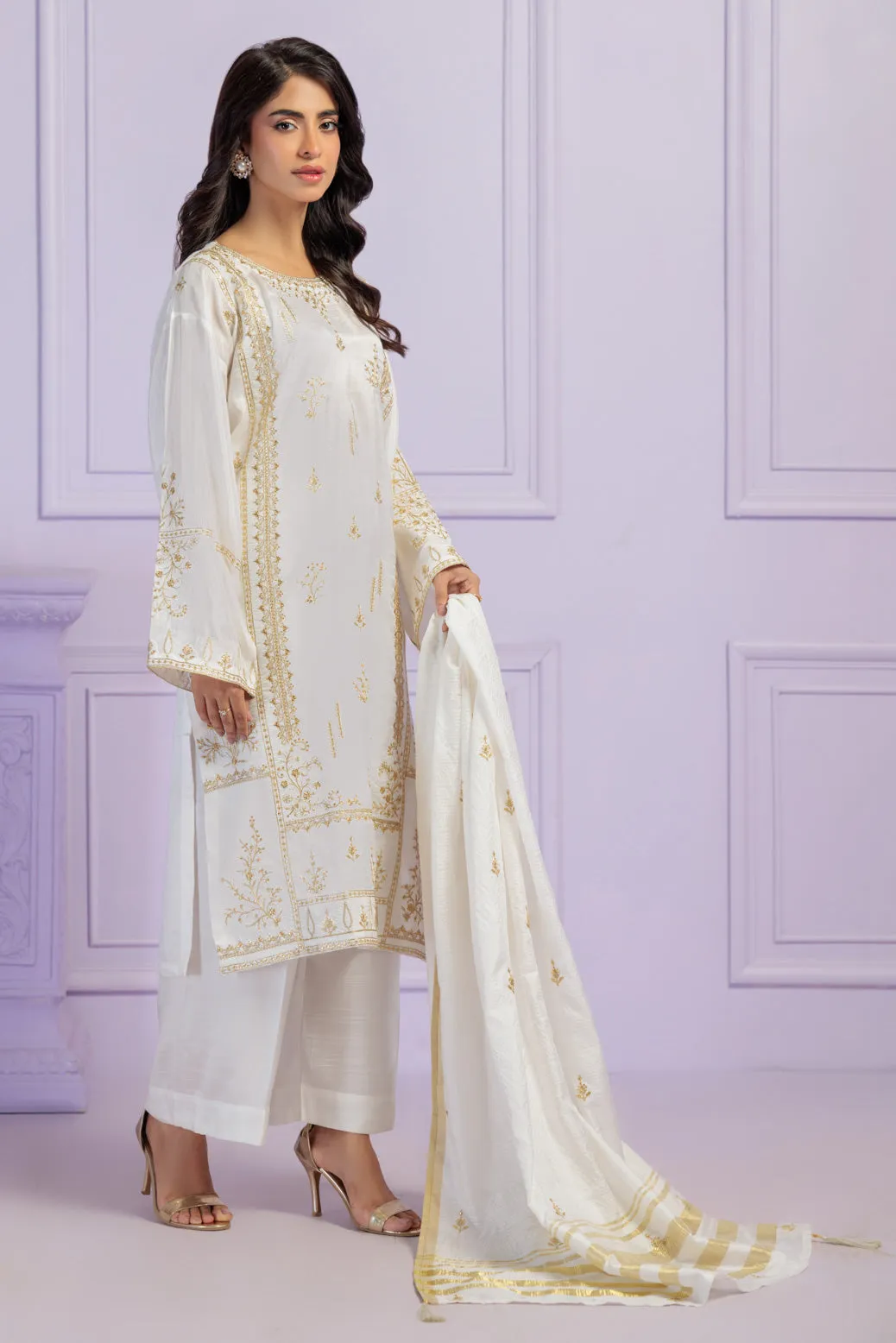 WHITE-RAW SILK-3 PIECE (BS5243P08)