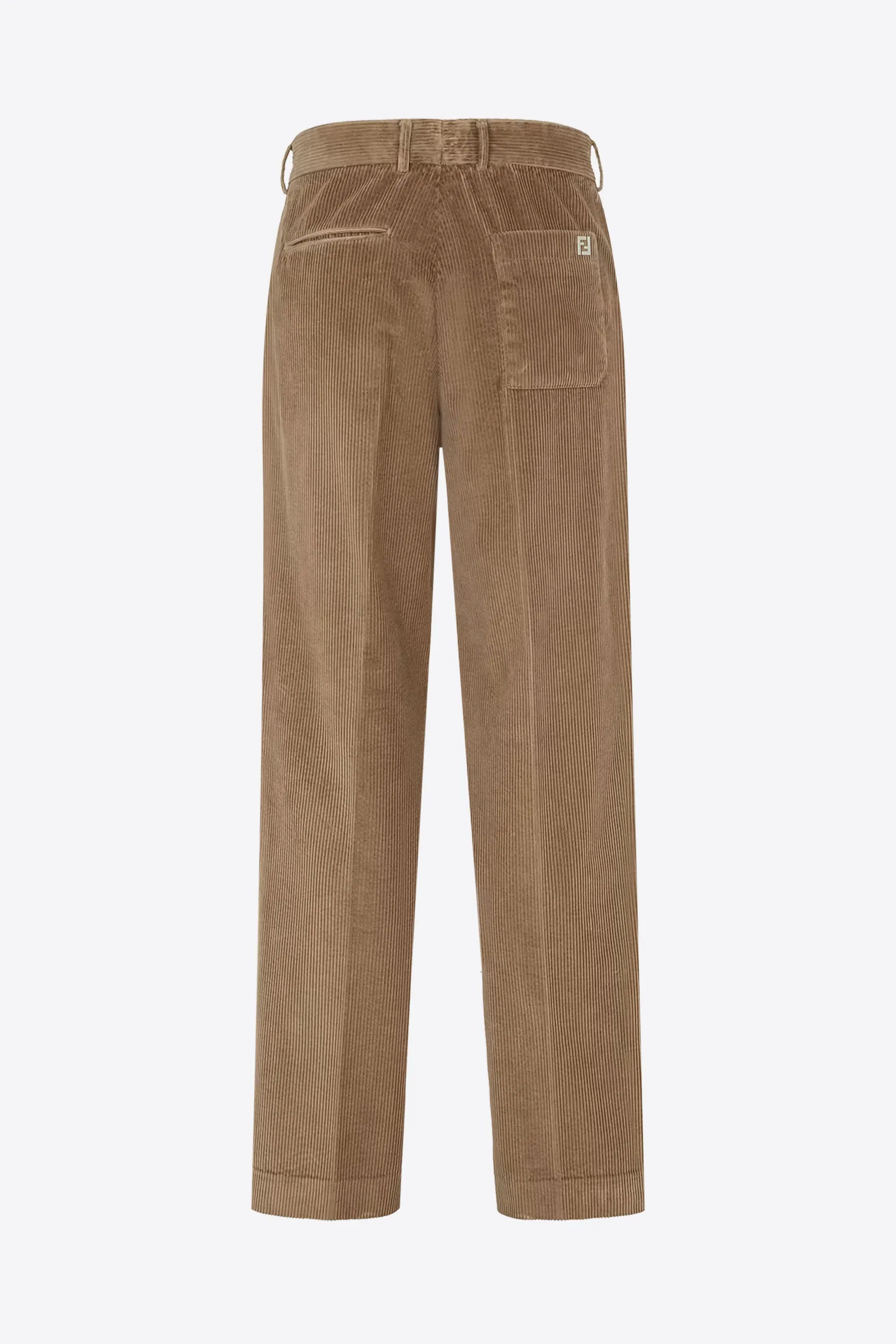 Wide-Wale Corduroy Straight-Leg Trousers