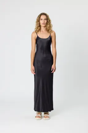 WILLOW SLIP DRESS - BLACK