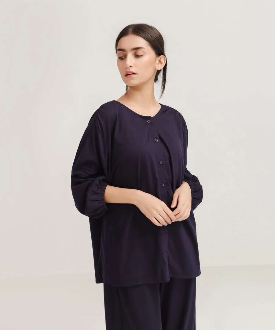 Women's Button Down Loungewear Set