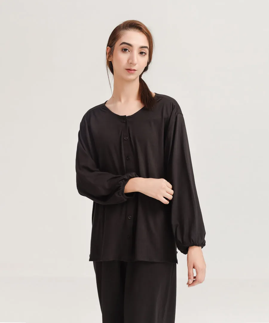 Women's Button Down Loungewear Set