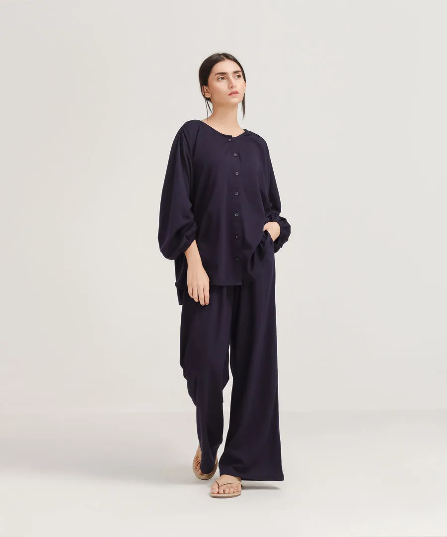 Women's Button Down Loungewear Set