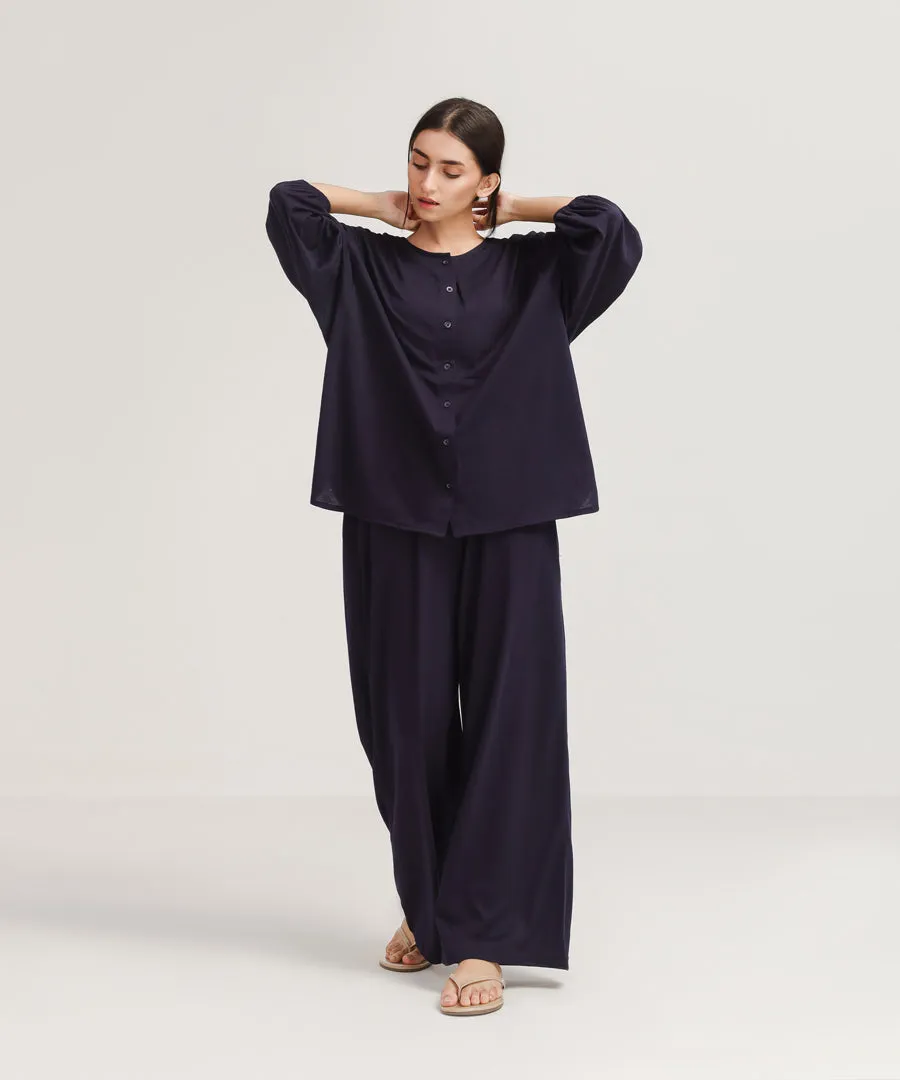 Women's Button Down Loungewear Set