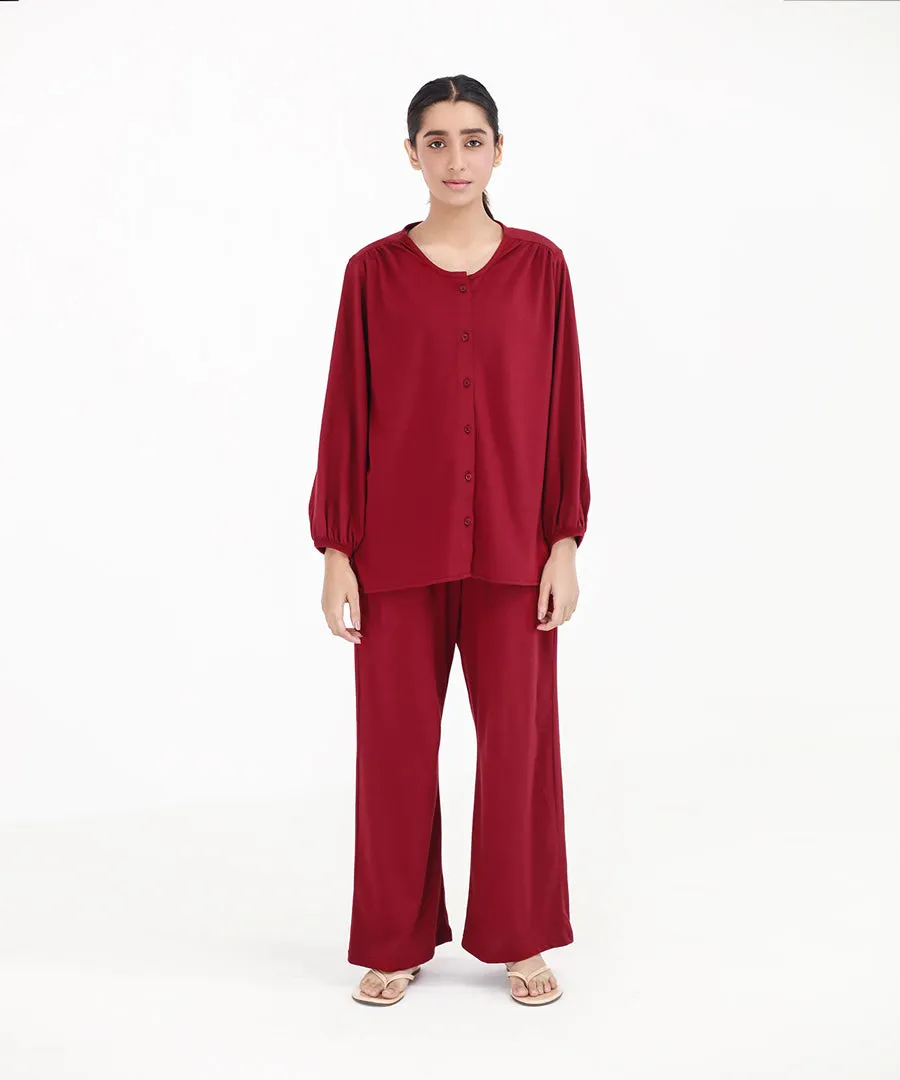 Women's Button Down Loungewear Set