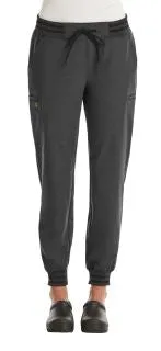 Womens Full Waistband Jogger Pant by Maevn (Regular) XXS-3XL / Heather Grey