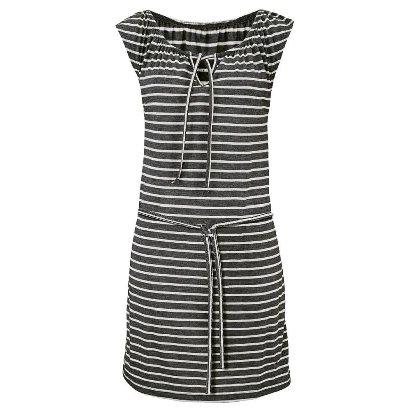 Women's Summer Casual O-Neck Striped Beach Dress