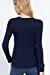 Women's V Neck Long Sleeves Henley Thermal Knit Top