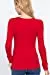 Women's V Neck Long Sleeves Henley Thermal Knit Top