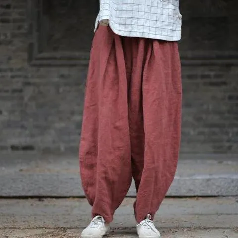 Zen Casual Linen Harem Pants | Zen